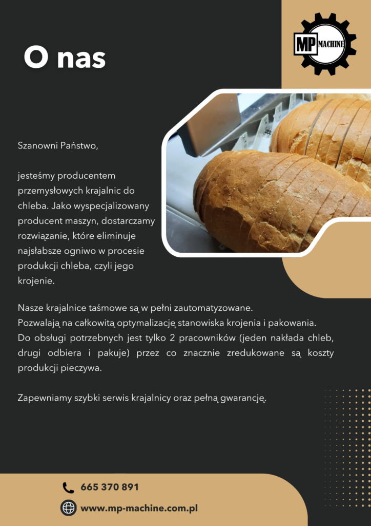 Krajalnica taśmowa do chleba